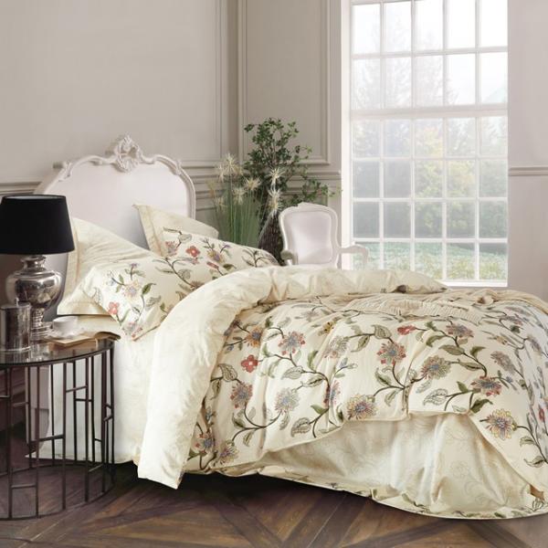 お洒落な花柄高級布団カバー３点セット(シングル) Bella30 (ベッドリネン/シーツ/掛け布団カ...