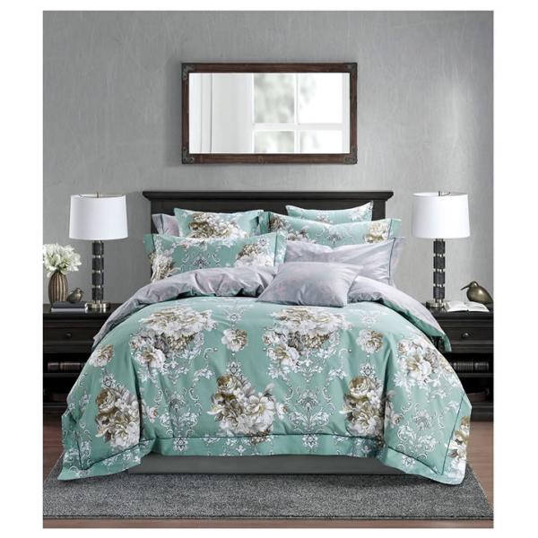 美しい布団カバー4点セット(ダブル) JWN002W (寝具カバー/ベッドリネン/ベッドカバー/シー...