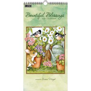 LANG 2024年 ラング スリムカレンダー 縦長 Bountiful Blessings