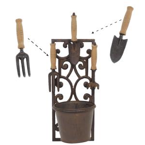 アイアン ガーデンツール ハンギングポット
