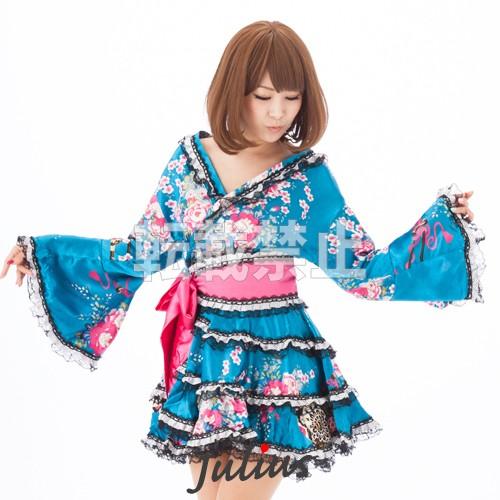 Cute お姫様みたいな 花魁系 着物ドレス ワンピース qc55【江戸 花魁道中 浴衣 祭り 衣装...