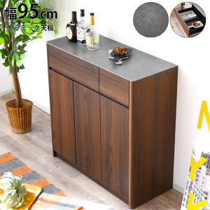 送料無料ゴミ箱上キッチンカウンター幅90cm ダストカウンター 引出付（182） キッチンカウンター 90 90cm 幅90 ゴミ箱 ごみ箱 ダストボックス