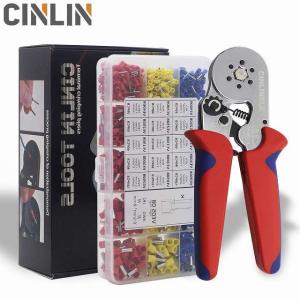 圧着 プライヤー ターミナルセットレッド&ブルーカートンパッケージ