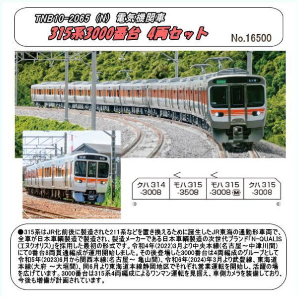 TNB10-2065 (N) 315系3000番台 4両セット (Kato)