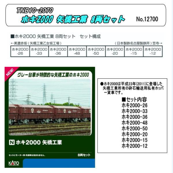 TNB10-2070  (N)  ホキ2000 矢橋工業 8両セット (Kato)