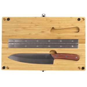 良木工房(YOSHIKI) 竹製 キャンプ 包丁まな板セット