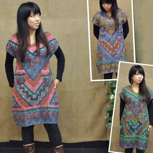 ジグザグチュニック アジアンファッション・エスニックファッション・Libero・リベロ・EK DO ...