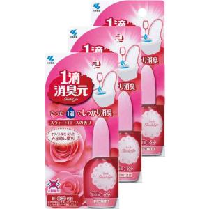 【まとめ買い】1滴消臭元 スウィートローズの香り 消臭芳香剤 トイレ用 20ml (約640滴分)×...