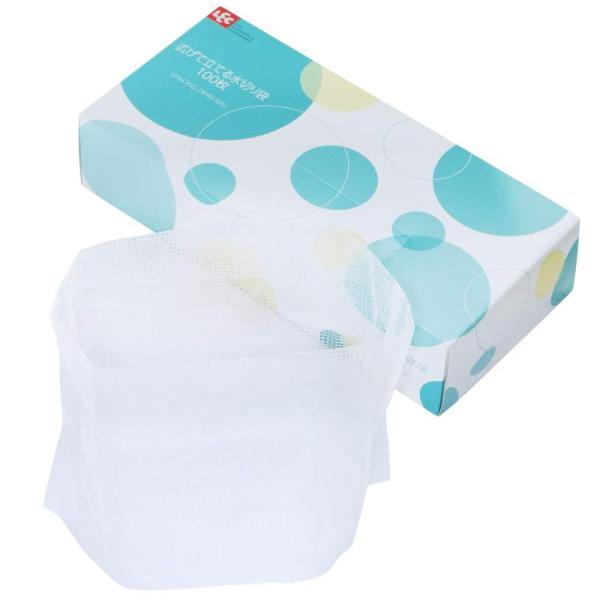 レック 立てる 水切り袋 クリアカラー (100枚パック) 三角コーナー不要 自立タイプ K0017...