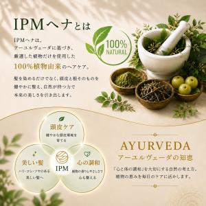 IPM ヘナ リーフヘナ 100g【エコ洗剤1...の詳細画像2