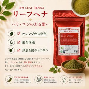 IPM ヘナ リーフヘナ 100g【エコ洗剤1...の詳細画像5