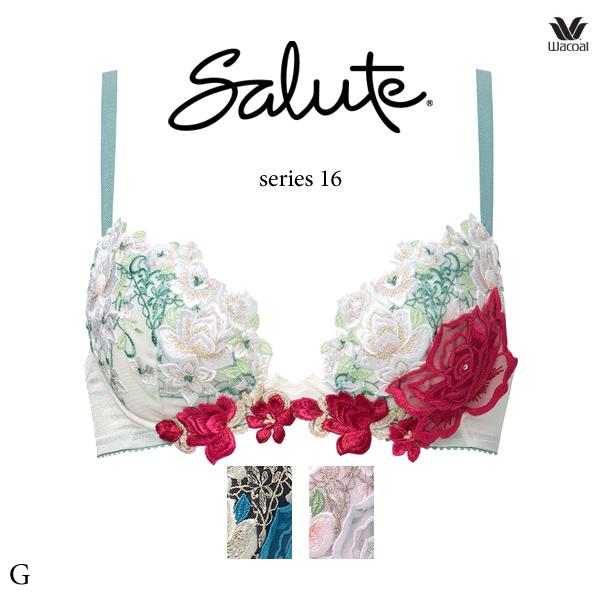 ワコール サルート 16G ブラジャー BTJ716 3/4カップワイヤー フロントエックスプラスブ...