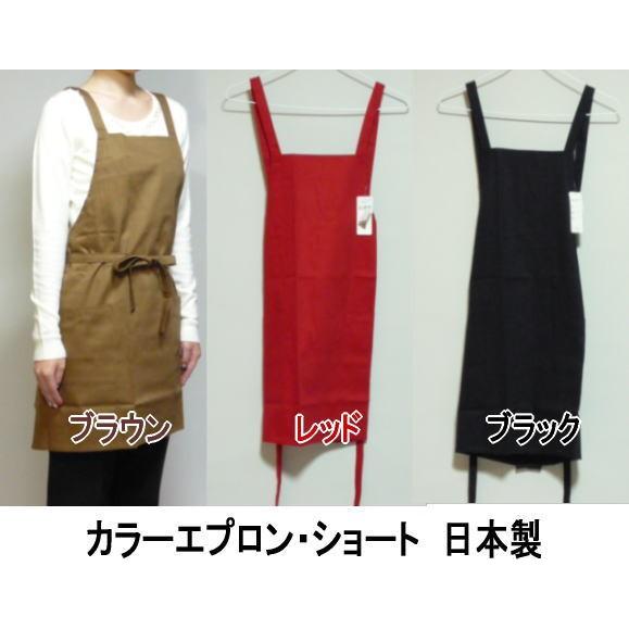 《セール品》カラーエプロン・ショート