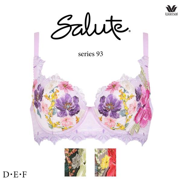ワコール サルート 93G ブラジャー BTJ293 3/4カップワイヤー (L-UPタイプ) D・...