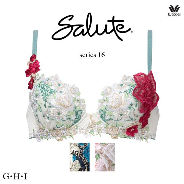 ワコール サルート 16G ブラジャー BTJ416 3/4カップワイヤー (P-upタイプ) G・...
