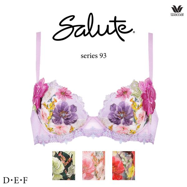 ワコール サルート 93G ブラジャー BTJ493 3/4カップワイヤー (P-upタイプ) D・...