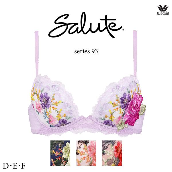 ワコール サルート 93G ブラジャー BTJ793 3/4カップワイヤー (フロントエックスプラス...