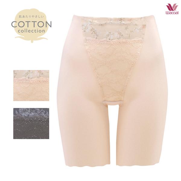ワコール 肌あたりやさしいCOTTON collection GRC421 82・L ガードル（ロン...
