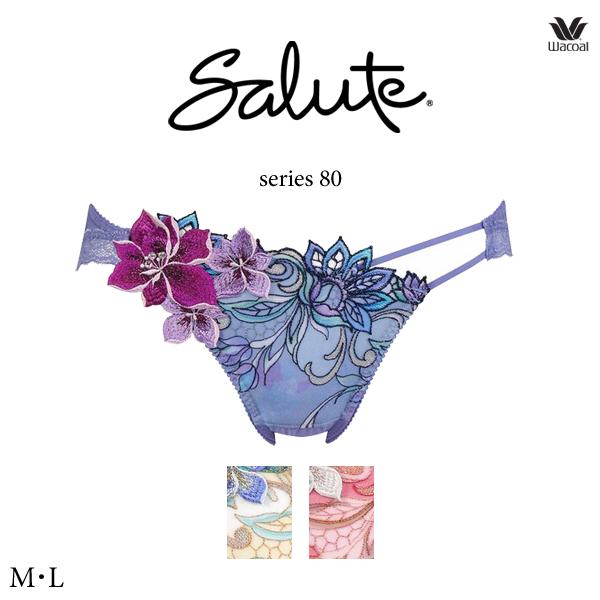 ワコール サルート 80G ショーツ PTJ780 M・L ハイレッグ(ノーマルタイプ)
