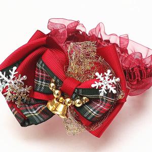 犬 リボン きゃんナナ クリスマス 数量限定 レッドクリスマスリボン