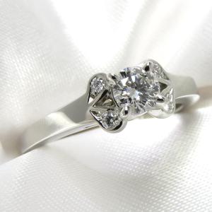 【中古】Cartier バレリーナリング ダイヤ 0.25ct プラチナ Pt950 表記サイズ：49 約4.8g｜junglejungle