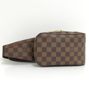 【中古】LOUIS VUITTON ジェロニモス ボディバッグ ダミエ エベヌ N51994｜junglejungle