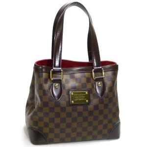 【中古】LOUIS VUITTON ハムプステッドPM ハンドバッグ ダミエ エベヌ N51205｜junglejungle