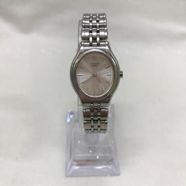 【中古】SEIKO クォーツ腕時計 アナログ クレドール レディース シルバー 4J81-5A10 ...