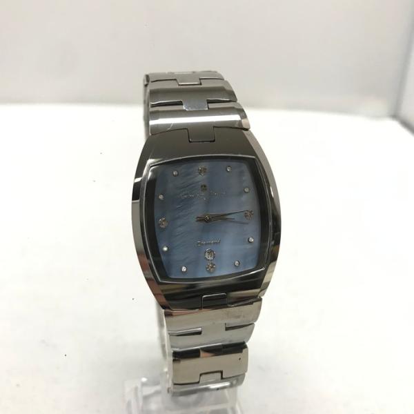 【中古】Salvatore Marra レディース腕時計 SM-8015 クオーツ SS ネイビー文...