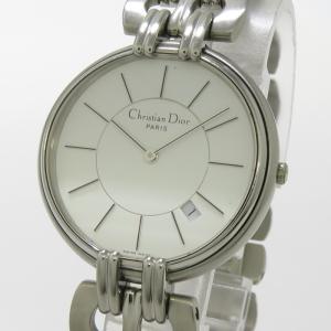 【中古】Christian Dior 腕時計 バギラ ボーイズ クオーツ SS ホワイト文字盤 65-100｜junglejungle