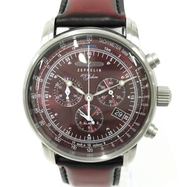 【中古】ZEPPELIN 100周年記念 限定モデル 8680-5 クロノグラフ メンズ 腕時計 ボ...