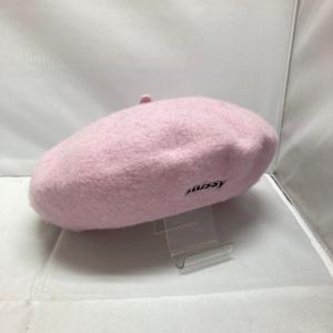 STUSSY ベレー帽 ARREN FELT BERET ウール100％ ピンク XS/Sサイズ [jgg]