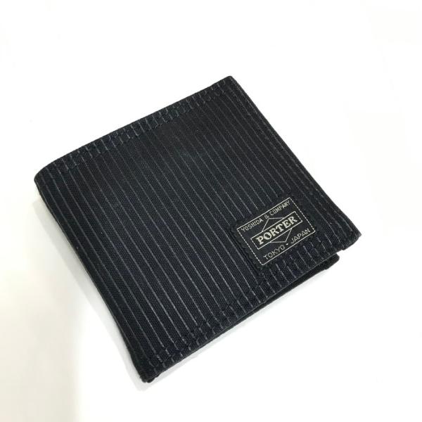 【中古】吉田カバン PORTER 二つ折り財布 ドローイング 650-08615 ブラック [jgg...