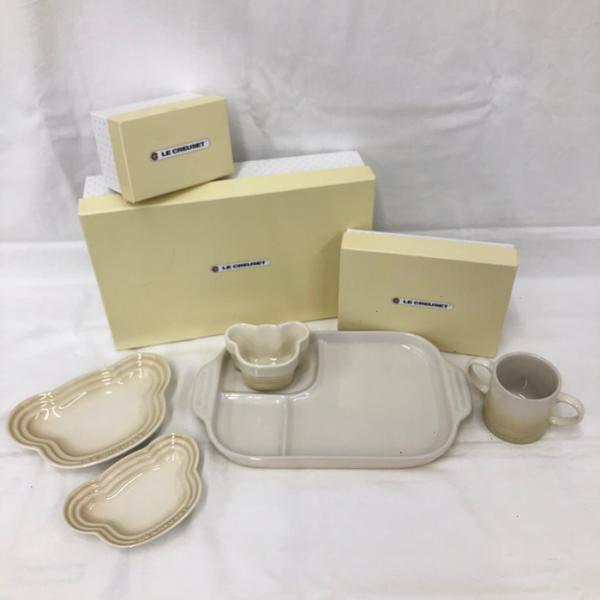 【中古】Le Creuset ベビープレート＆マグカップセット [jgg]