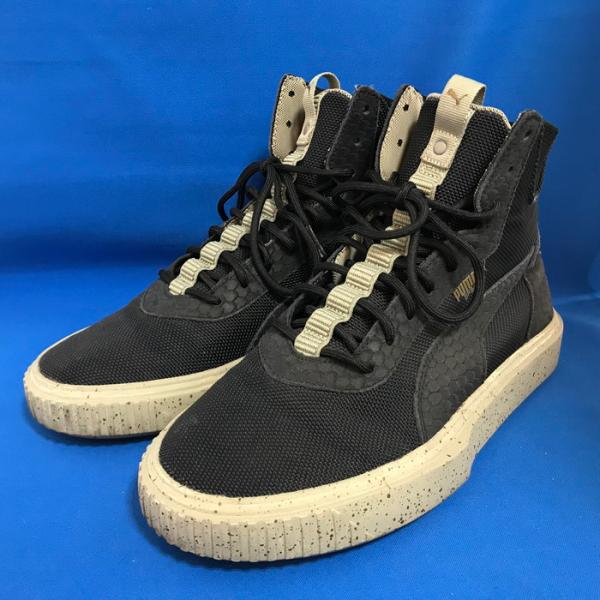 【中古】PUMA ブレーカー ハイブロックド メンズ 25.0cm ブラック [jgg]