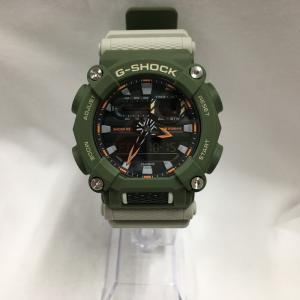 【中古】CASIO G-SHOCK メンズ 腕時計 GA-900HC ラバーベルト カーキ [jgg]｜junglejungle