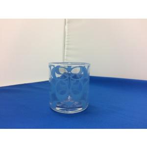 中古 コーチ グラス 値下げ 3個セット ピンク Jggg プレーン ブルー
