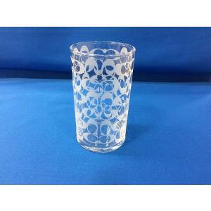 中古 コーチ 正規品スーパーsale 店内全品キャンペーン グラス 3個セット シグネチャー柄 Jggg