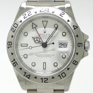 【中古】ROLEX エクスプローラー2 自動巻き SS ホワイト文字盤 A番 16570｜junglejungle