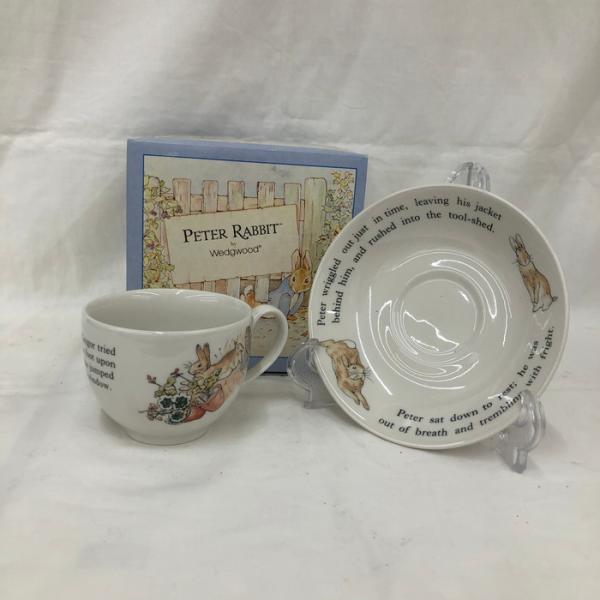 【中古】WEDGWOOD カップ＆ソーサー ピーターラビット [jgg]