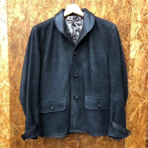 TENDERLOIN メンズ ヌバックレザージャケット 15AW SENSE別注 ブラック 表記サイ...