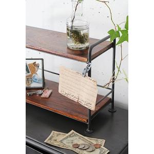 ラック 卓上 おしゃれ ディスプレイ 収納 棚 木製 レトロ アンティーク