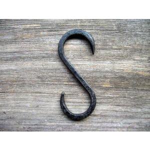 アイアン Sフック レトロ Sカン ハンギング ディスプレイ アンティーク調 アイアンＳフック Ｎ