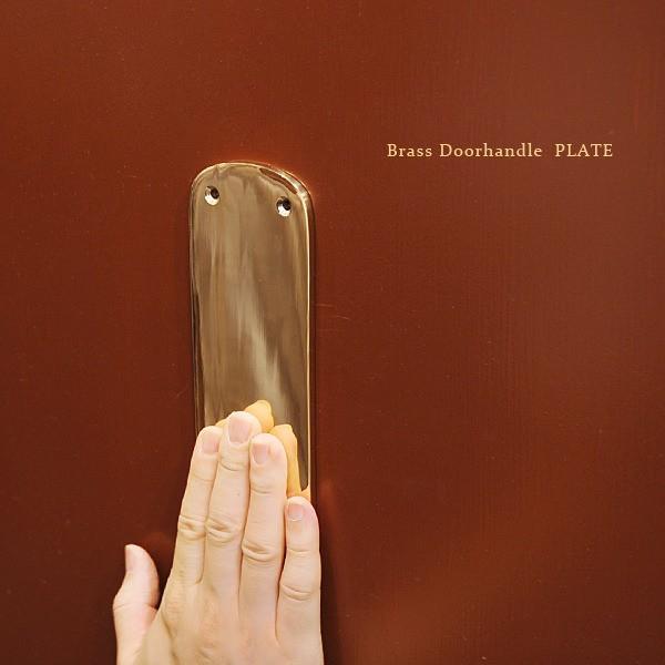 真鍮 プッシュプレート ドア 押し板 ハンドル レトロ アンティーク調 ブラスドアハンドル　プレート