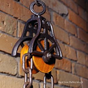 ハンギング ディスプレイ 滑車 インダストリアル アイアン