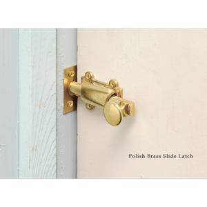 スライドラッチ おしゃれ ドア 扉 金具 錠 ...の詳細画像3