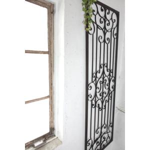 輸入家具 アイアンデコウッドドア vil 6865 アンティーク風 壁飾り