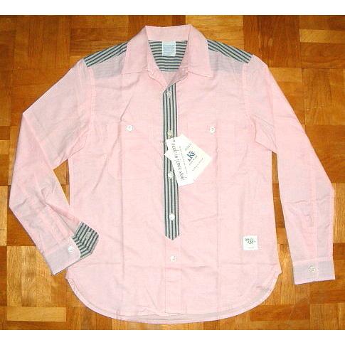 SALE 【AnnKnows アンノウズ】 オックスフォード シャンブレー 生地 ヒッコリー ストラ...