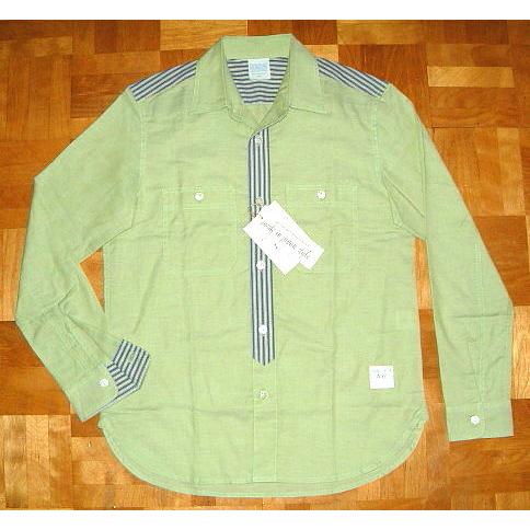 SALE 【AnnKnows アンノウズ】 オックスフォード シャンブレー 生地 ヒッコリー ストラ...