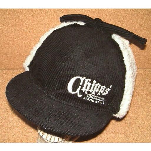 CHIPPS COMPANY チップスカンパニー 刺繍入り コーデュロイ生地 ボア素材 耳当て付き ...